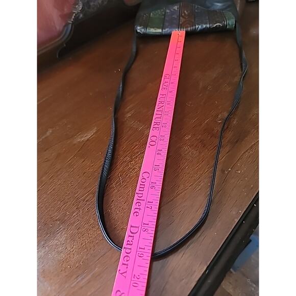 Vintage Mexican Leather Crossbody Bag Mid Century Rulf - Picture 12 of 12